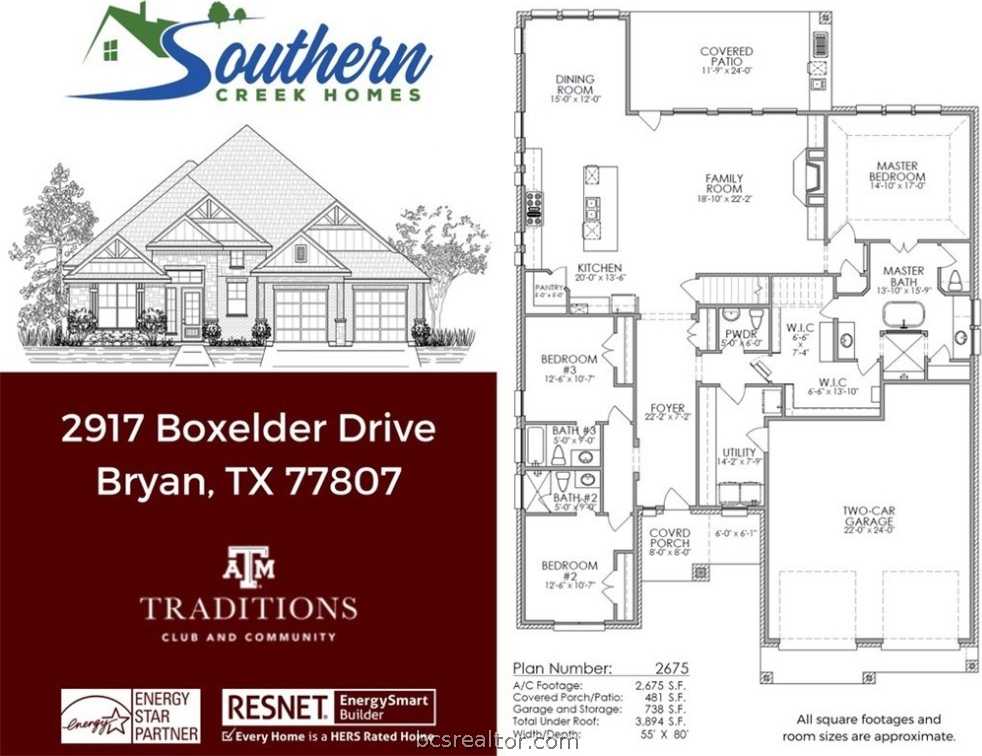 photo 3: 2917 Boxelder Drive, Bryan TX 77807