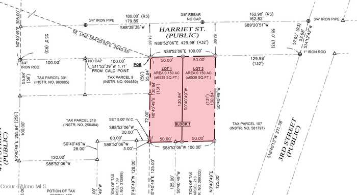 photo 2: Lot 1 & 2 Harriet Street, Priest River ID 83856