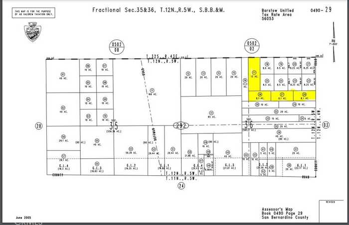 photo 1: Lockhart Ranch Parcel #0490-292-28 Road, Hinkley CA 92347