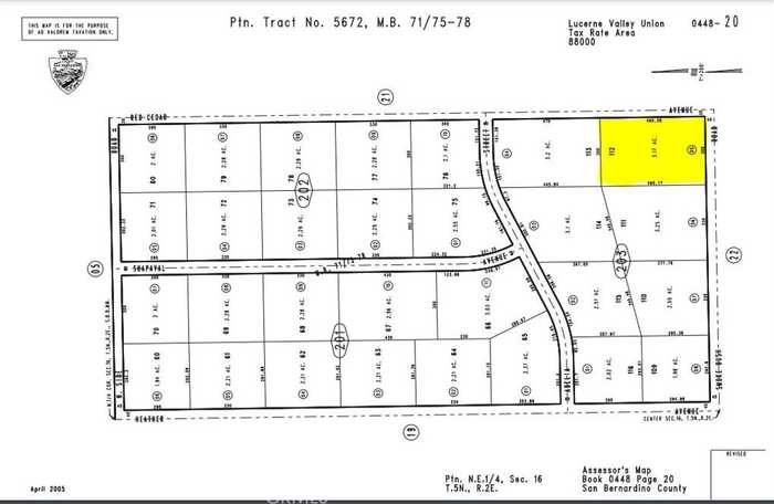 photo 1: Smoke Bush Parcel #0448-203-05 Road, Lucerne Valley CA 92356