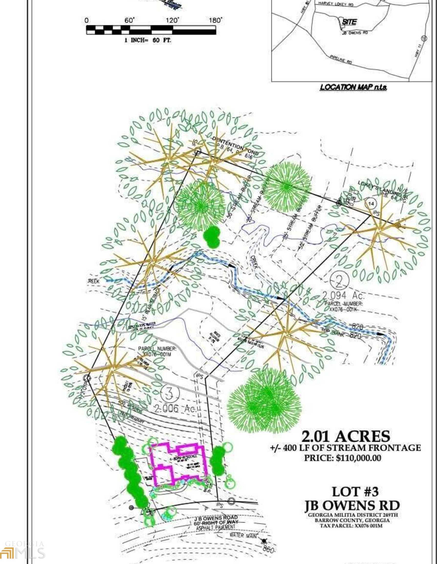 photo 2: Jb Owens Road Unit LOT 3 - 2.01 ACRES, Bethlehem GA 30620