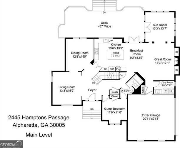 photo 2: 2445 Hamptons Passage, Alpharetta GA 30005