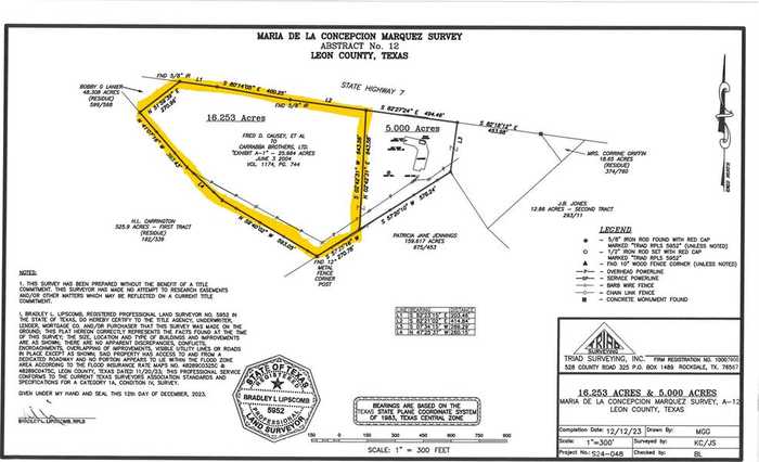 photo 2: 19163 W HWY 7 - 16 Acres, Marquez TX 77865