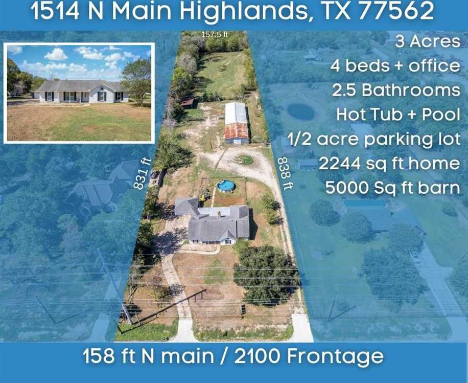 photo 1: 1514 N Main Street, Highlands TX 77562