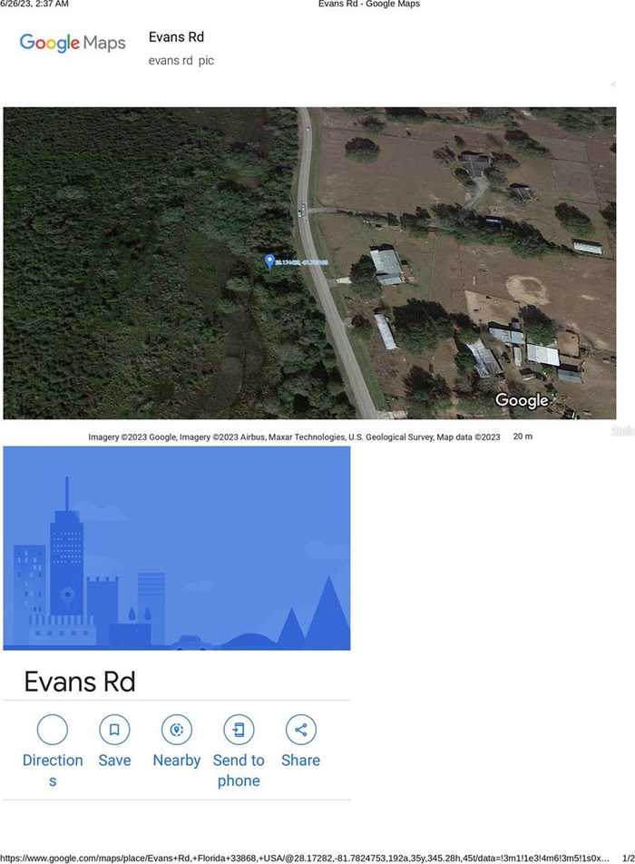 photo 2: EVANS RD, POLK CITY FL 33868