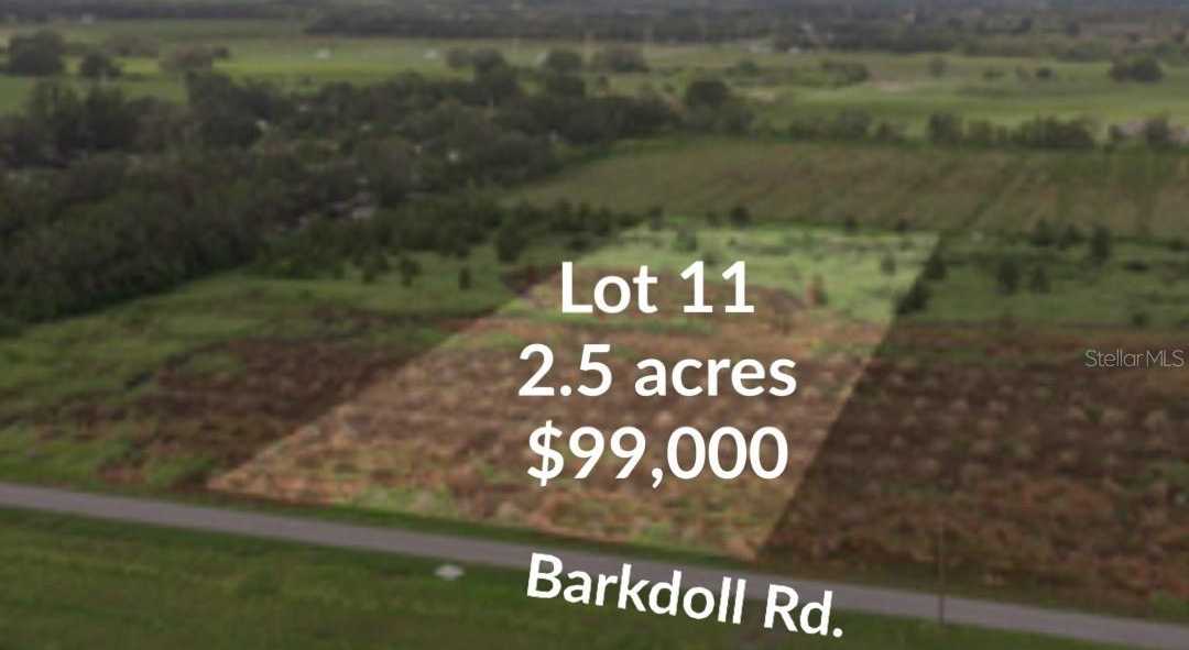 photo 1: BARKDOLL ROAD Unit Lot 11, BOWLING GREEN FL 33834