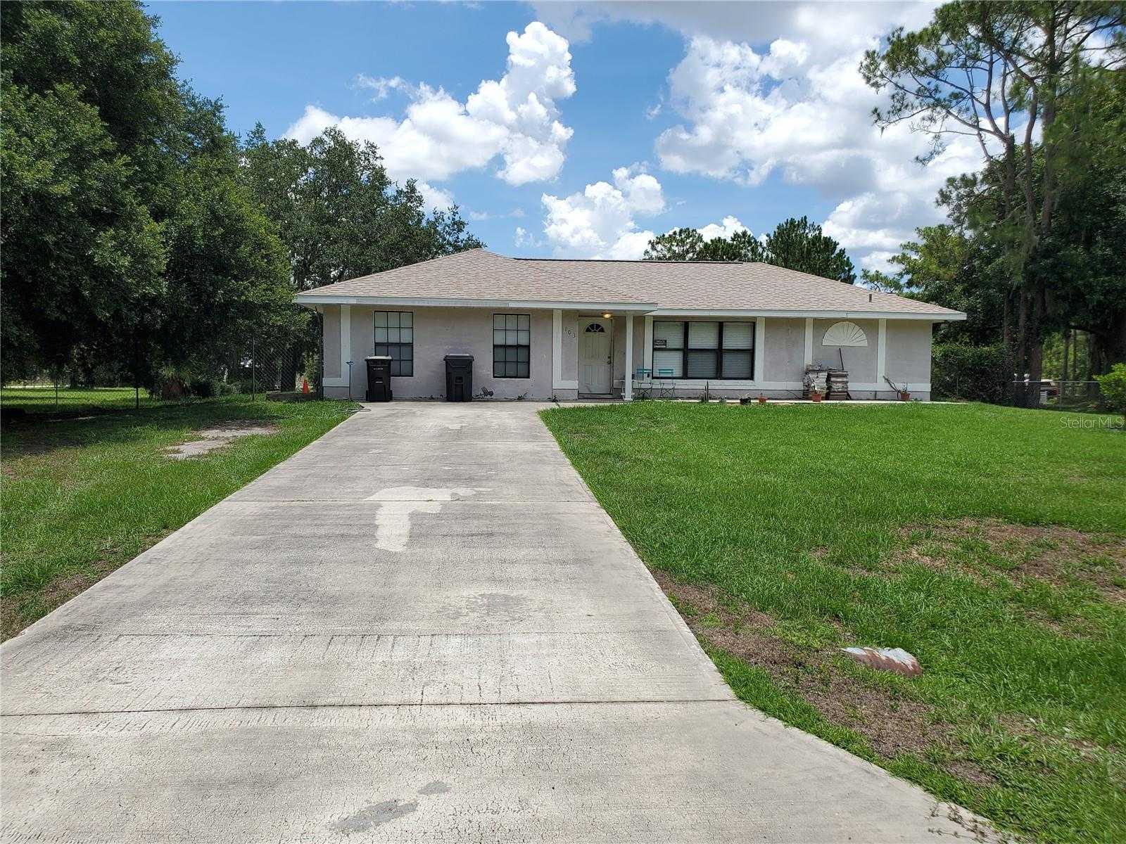 photo 1: 103 FLORIDA GRACKLE COURT, FROSTPROOF FL 33843