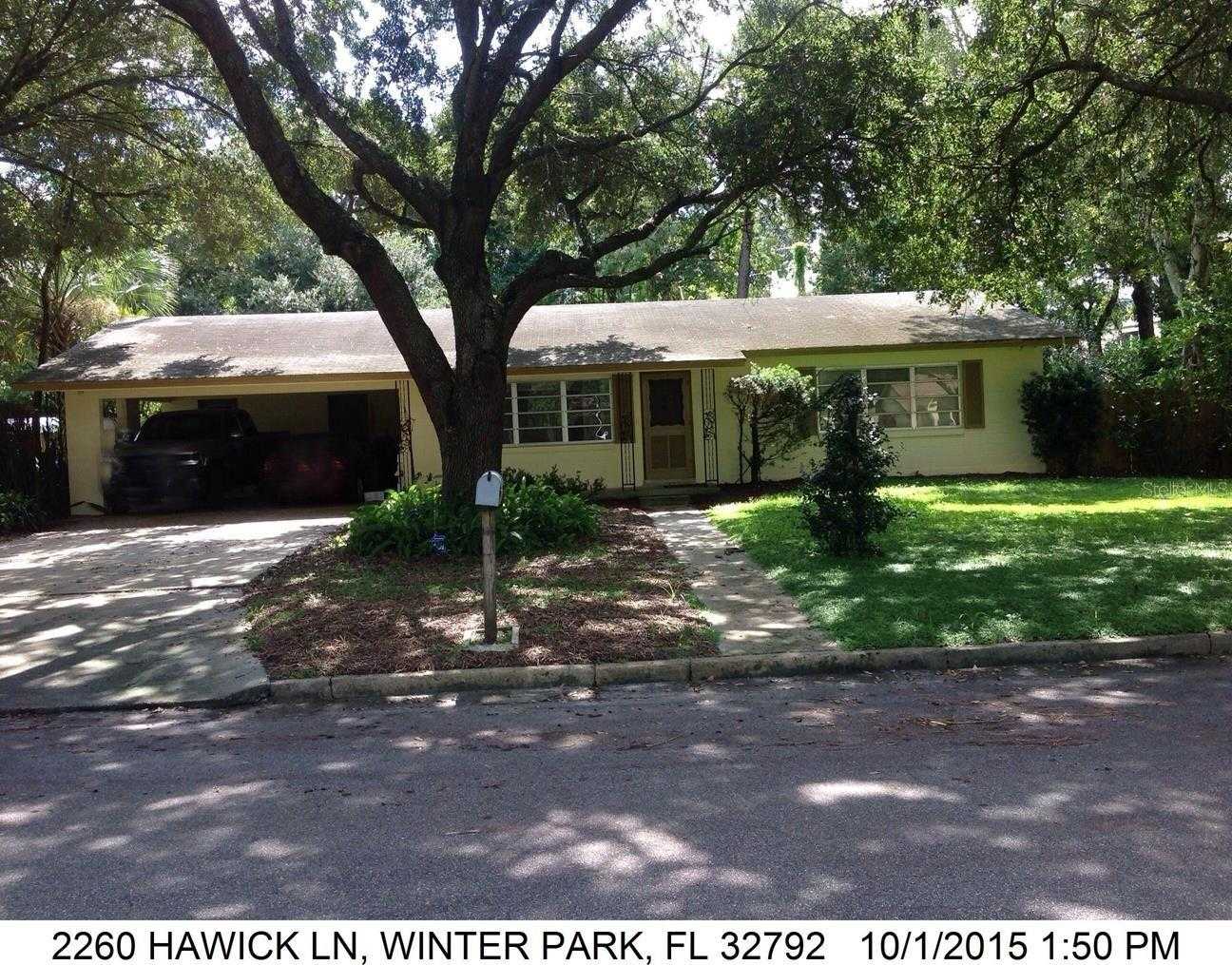 photo 1: 2260 HAWICK LANE, WINTER PARK FL 32792