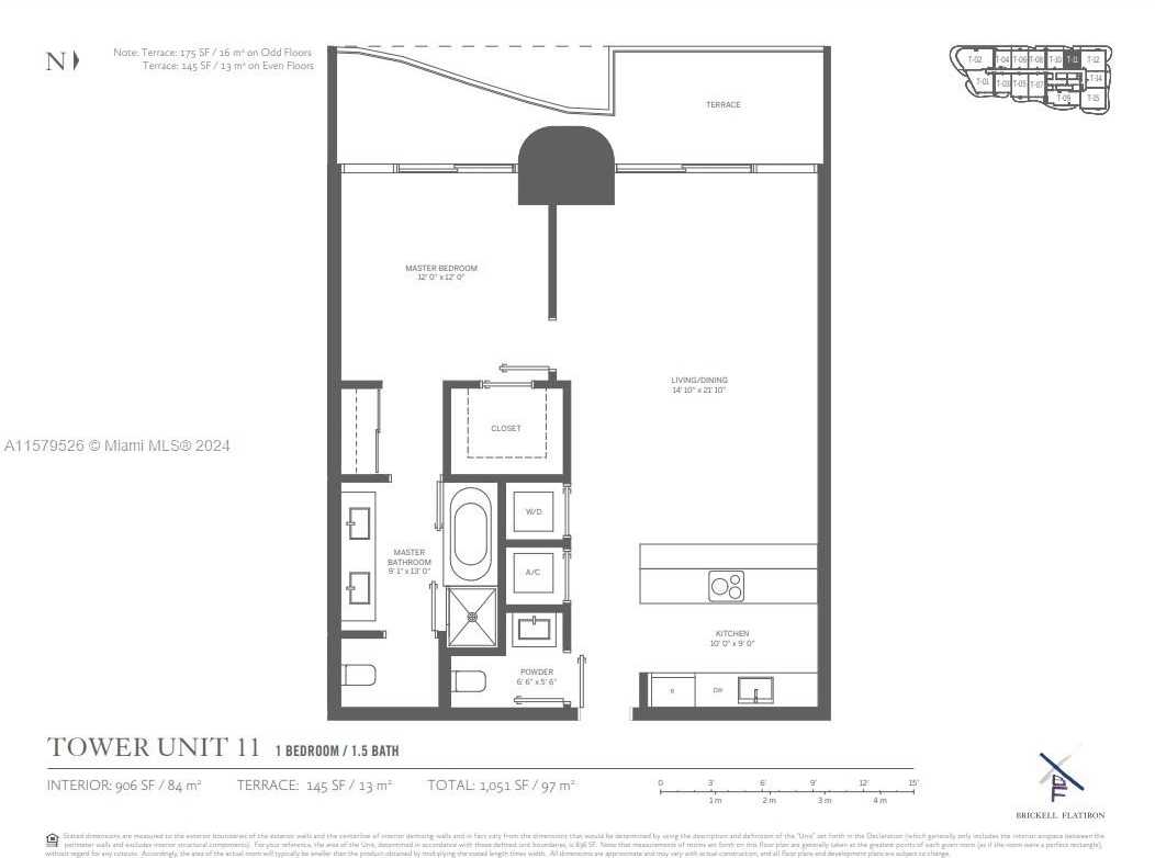 photo 2: Unit 1811, Miami FL 33131