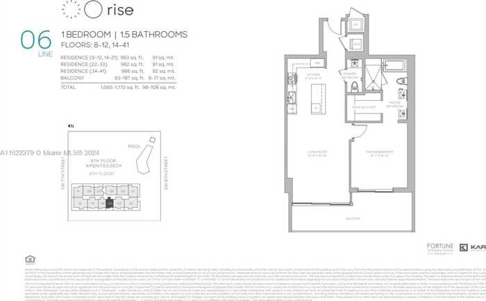 photo 13: 88 SW 7th St Unit 1006, Miami FL 33130