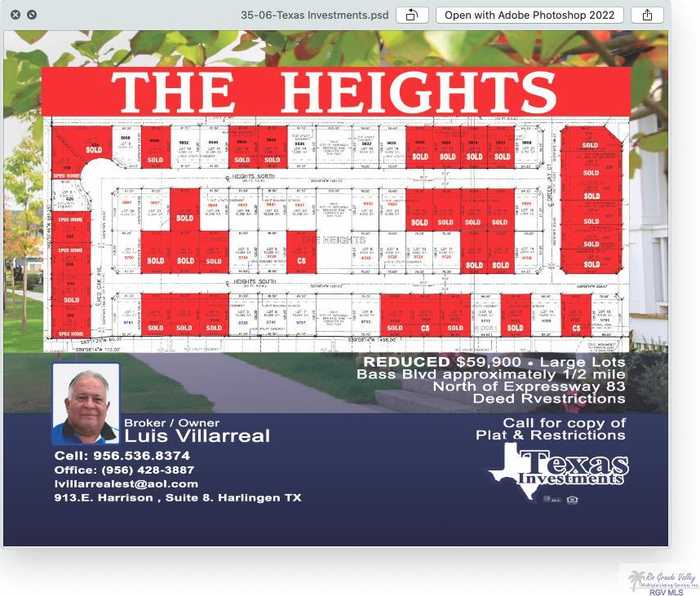 photo 1: 9713 S Heights South Unit Lot 13, Harlingen TX 78552