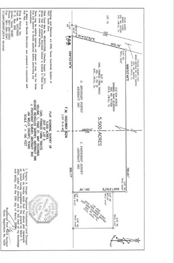 photo 2: 5.5 Acres Out Of 3268 W FM 624, Orange Grove TX 78372